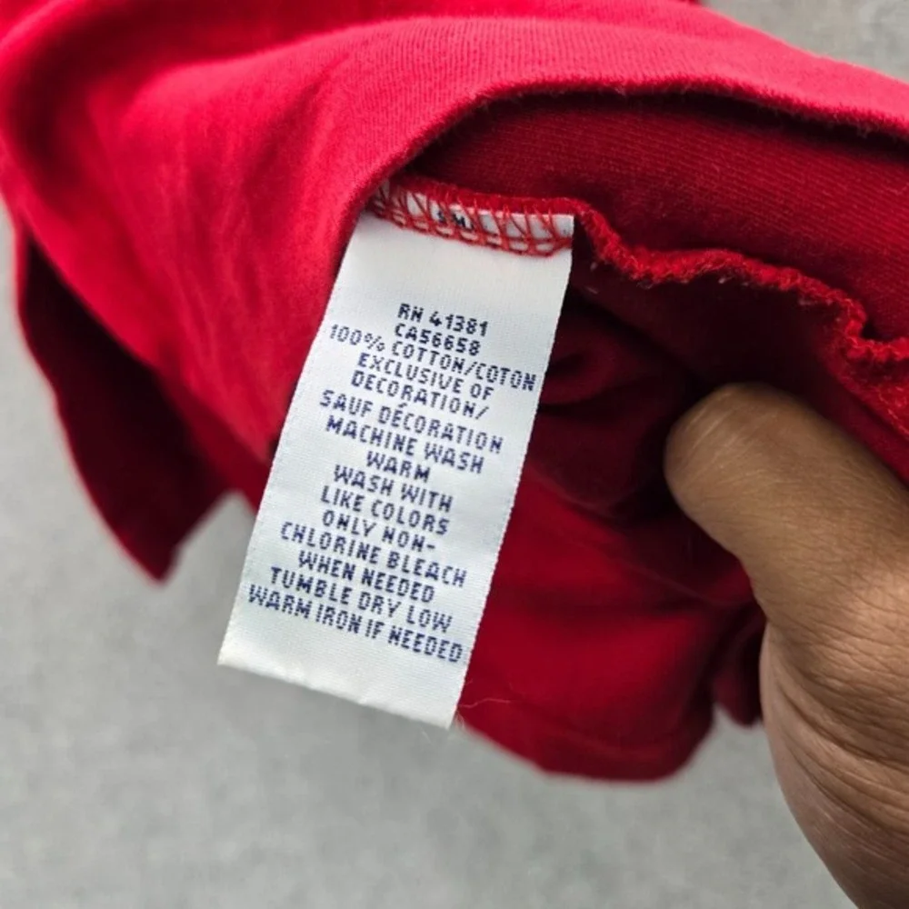 Polo Ralph Lauren Men‎ Polo Shirt XL Red Logo Split Side Hem Pony Short Sleeve